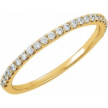 14K Yellow 1/4 CTW Diamond Band