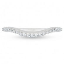 Shah Luxury 18k White Gold Diamond Carizza  Wedding Band