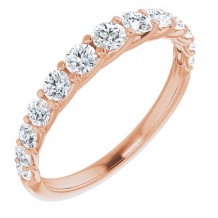 14K Rose 3/4 CTW Diamond Anniversary Band