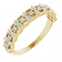 14K Yellow 3/8 CTW Diamond Anniversary Band