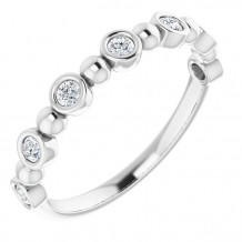 14K White 1/5 CTW Diamond Anniversary Band