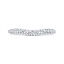 Shah Luxury 14K White Gold Diamond Wedding Band