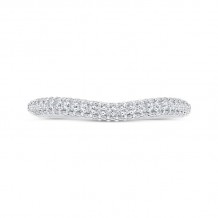 Shah Luxury 14K White Gold Diamond Wedding Band