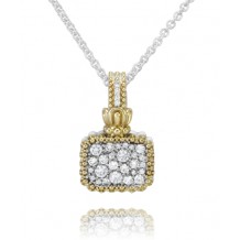 Vahan 14k Gold & Sterling Silver Diamond Pendant