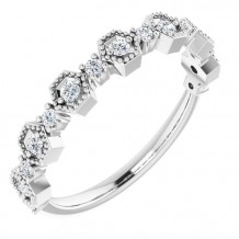 14K White 1/4 CTW Diamond Anniversary Band