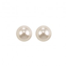 Gems One 14Kt White Gold Pearl (1 Ctw) Earring