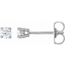 14K White 1/4 CTW Diamond Earrings