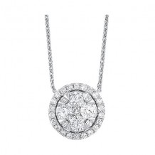 Gems One 14Kt White Gold Diamond (1/2Ctw) Necklace