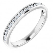 14K White 3/4 CTW Diamond Anniversary Band