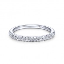 Gabriel & Co. 14k White Gold Contemporary Anniversary Wedding Band