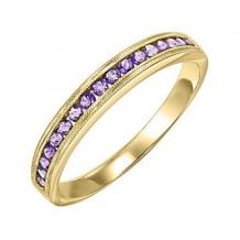 Gems One 14Kt Yellow Gold Amethyst (1/3 Ctw) Ring