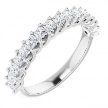 14K White 3/4 CTW Diamond Anniversary Band