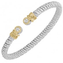 Alwand Vahan 4mm 14k Gold & Sterling Silver Diamond Bracelet