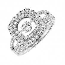 Gems One 14KT White Gold & Diamond Rhythm Of Love Fashion Ring  - 1 ctw