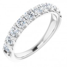 14K White 1 CTW Diamond Anniversary Band