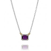 Vahan 14k Gold & Sterling Silver Amethyst Necklace