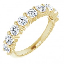 14K Yellow 1 1/3 CTW Diamond Anniversary Band