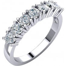 14K White 7/8 CTW Diamond Anniversary Band