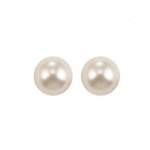 Gems One 14Kt White Gold Pearl (1 Ctw) Earring