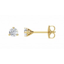 14K Yellow 1/3 CTW Diamond Stud Earrings