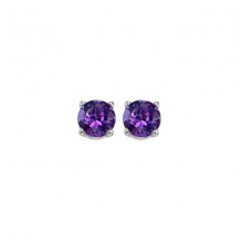 Gems One 14Kt White Gold Amethyst (1 Ctw) Earring