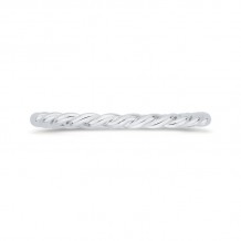 Shah Luxury 14K White Gold Plain Wedding Band