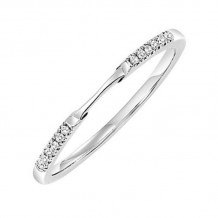 Gems One 14KT White Gold & Diamond Rhythm Of Love Fashion Ring   - 1/10 ctw