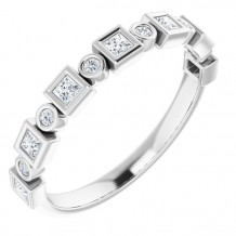 14K White 1/4 CTW Diamond Anniversary Band