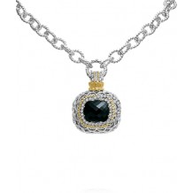 Vahan 14k Gold & Sterling Silver Black Onyx Pendant