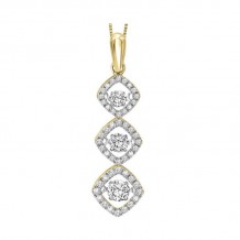 Gems One 14KT Yellow Gold & Diamond Rhythm Of Love Neckwear Pendant  - 1/2 ctw