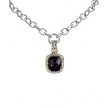 Vahan 14k Gold & Sterling Silver Black Onyx Pendant