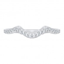 Shah Luxury 14K White Gold Diamond Wedding Band