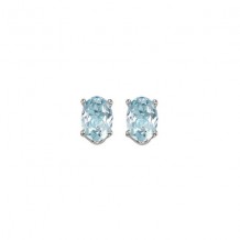 Gems One 14Kt White Gold Aquamarine (7/8 Ctw) Earring