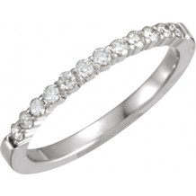 14K White 1/4 CTW Diamond Anniversary Band