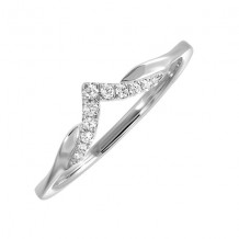 Gems One 10Kt White Gold Diamond (1/12 Ctw) Ring