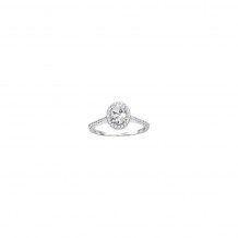 True Romance Platinum 0.29ct Diamond Halo Semi Mount Engagement Ring