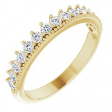 14K Yellow 1/2 CTW Diamond Anniversary Band