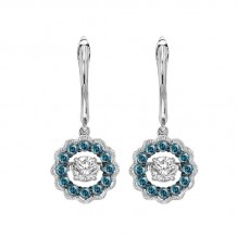 Gems One 14KT White Gold & Diamond Rhythm Of Love Fashion Earrings  - 1/2 ctw