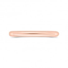 Shah Luxury 14K Rose Gold Plain Wedding Band