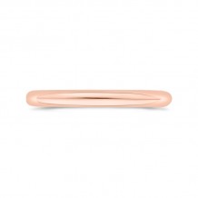 Shah Luxury 14K Rose Gold Plain Wedding Band