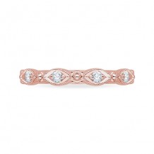 Shah Luxury 18k White Gold Diamond Carizza  Wedding Band