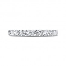 Shah Luxury Round Diamond Half-Eternity Wedding Band In 14K White Gold