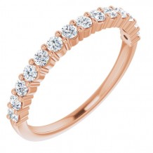 14K Rose 3/8 CTW Diamond Anniversary Band