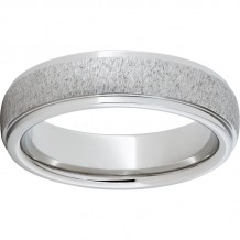 Serinium Domed Grooved Edge Band with a Grain Finish