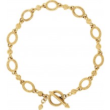 14K Yellow Metal Fashion 7.5 Bracelet