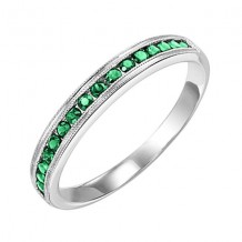 Gems One 10Kt White Gold Emerald (1/3 Ctw) Ring