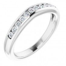 14K White 1/5 CTW Diamond Band