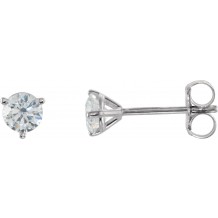 14K White 1/2 CTW Diamond Stud Earrings