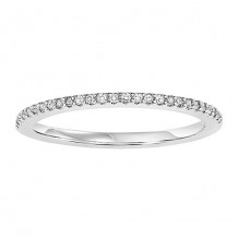 14k White Gold 1/10ct Diamond Wedding Band