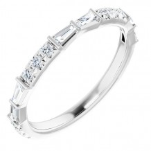 Platinum 3/8 CTW Diamond French-Set Anniversary Band